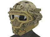 Matrix Legionnaire Full Head Coverage Helmet / Mask / Goggle Protective System (Color: Kryptek Mandrake)