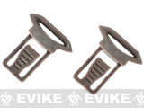 Emerson Replacement Standard Strap Clips for Bump Helmet Rails (Color: Tan)