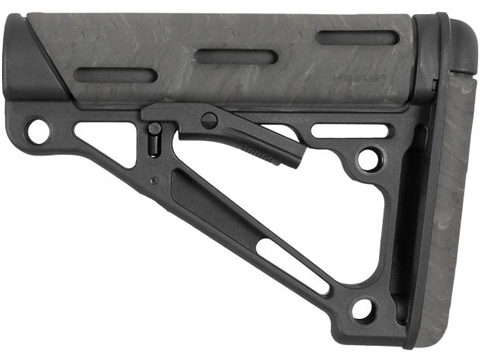 Hogue AR-15/M-16 OverMolded Collapsible Buttstock for Mil-Spec Buffer Tube (Color: Ghillie Green)
