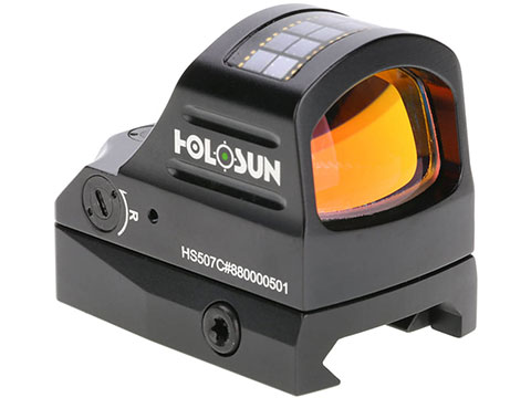 HOLOSUN HE507C Solar + Battery Powered Micro Dot Reflex Sight w/ Circle Dot Reticle