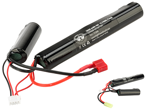 High Powered Airsoft 11.1v 1600mAh 15C Nunchuck Type Li-Ion Battery 