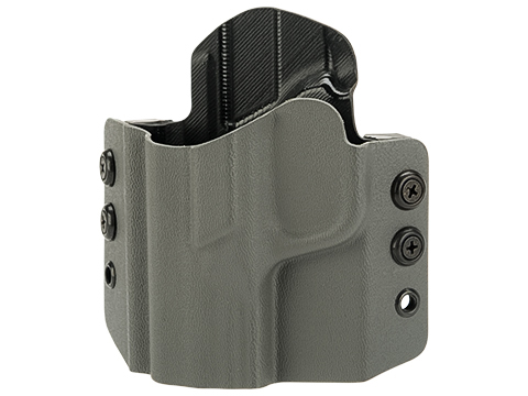 High Speed Gear Inc OWB Kydex Holster for S&W M&P Pistols (Model: M&P Compact 9mm and 40 cal / Left Hand / Wolf Gray)