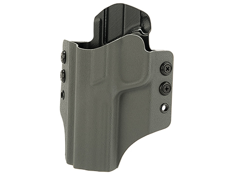 High Speed Gear Inc OWB Kydex Holster for S&W M&P Pistols (Model: M&P 9mm and 40 cal Extended Slide / Left Hand / Wolf Gray)