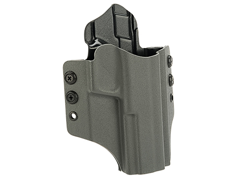 High Speed Gear Inc OWB Kydex Holster for S&W M&P Pistols (Model: M&P 9mm and 40 cal Extended Slide / Right Hand / Wolf Gray)