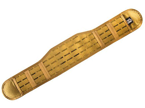 HSGI Laser Sure-Grip Slotted Padded Belt (Color: Coyote Brown / Large)