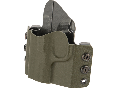 High Speed Gear Inc OWB Kydex Holster for S&W M&P Pistols (Model: M&P Shield 9mm / Left Hand / Olive Drab)