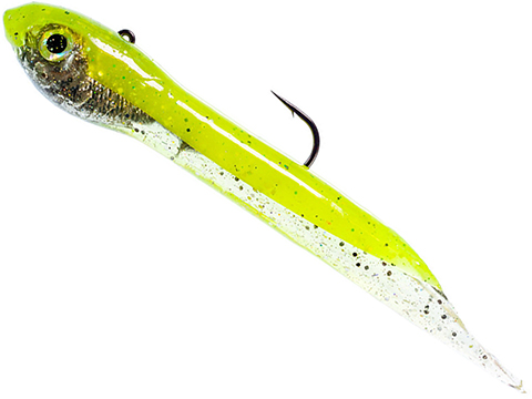 Hook Up Baits Handcrafted Soft Fishing Jigs (Color: Glow Green Silver / 8 / 4 oz)