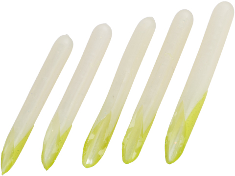 Hook Up Baits Hand Crafted Replacement Bodies for Jigs (Color: Pearl Glow Green / Medium)