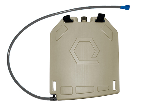 Qore Performance IcePlate Cooling/Hydration Plate (Color: Desert Tan / QD Hose Connection)