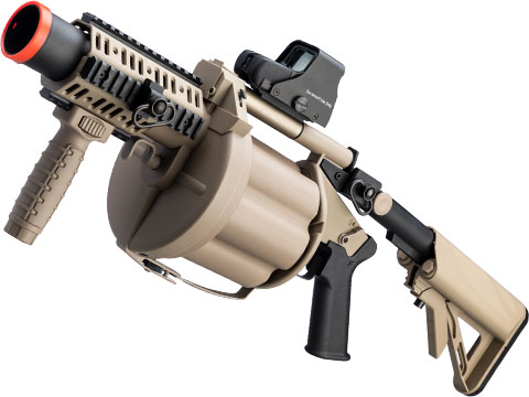 ICS MGL Full Size Airsoft Revolver Grenade Launcher (Color: Tan)