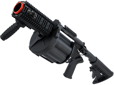 ICS MGL Full Size Airsoft Revolver Grenade Launcher (Color: Black Gen.2 Short)