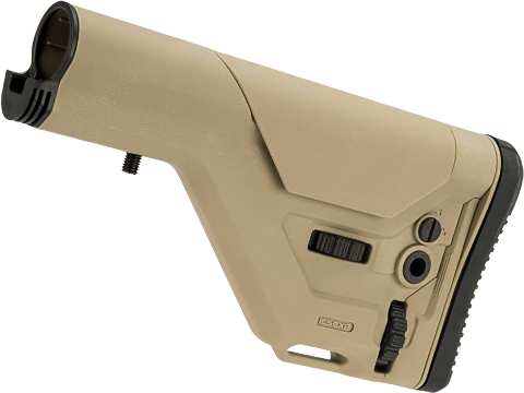ICS UKSR Adjustable Sniper Rifle Stock for M4/M16 Series Airsoft AEGs (Color: Tan)