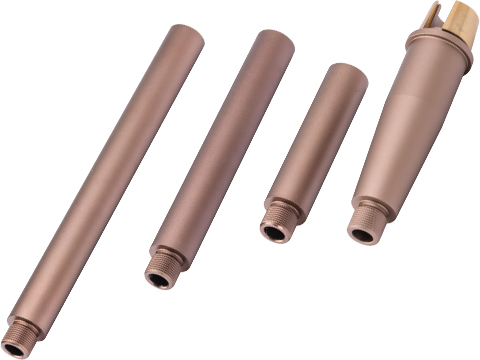 Tokyo Arms Multi-Length M4/M16 Outer Barrel Set  (Color: Sand / Marui MWS M4)