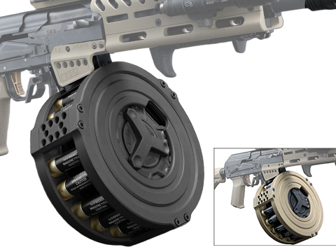 ITP Airsoft Drum Magazine Kit for Tokyo Marui Saiga 12K Gas Blowback Shotgun 