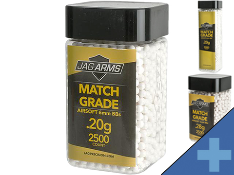 JAG Armament Match Grade 6mm Airsoft BBs (Weight: 0.20g / 5000 Rounds / White)