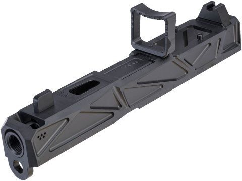 Janus Division WAR Licensed Afterburner RMR Slide Set for GLOCK 19 Gen.3 Series GBB Pistols (Type: Black Barrel)