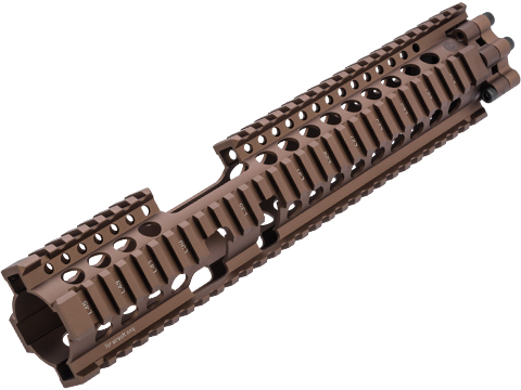 Madbull Licensed Daniel Defense AR15 FSP Lite Rail CNC Aluminum Airsoft Handguard (Color: Flat Dark Earth / 12)