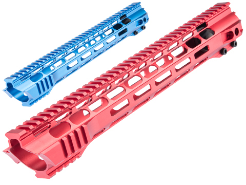 JE Machine 15 Free Float Slant Cut Quad Rail M-LOK Handguard 