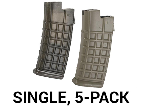 JG 330 Round Hi-Cap Magazine for AUG Series AEGs (Color: Black / Single)