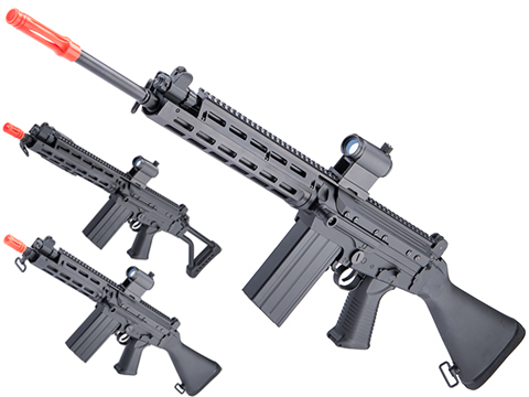 6mmProShop FAL Carbine Airsoft AEG w/ M-LOK Handguard (Version: Rifle Barrel / Full Stock)