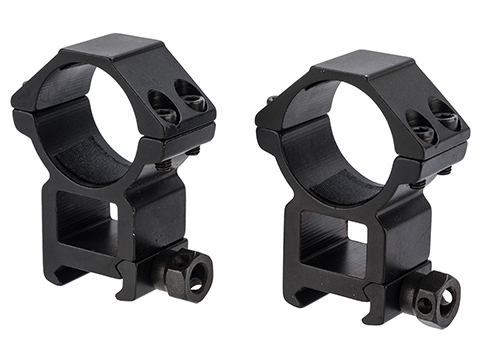 Matrix Aluminum Scope Mounting Rings (Color: Black / 30mm Tube / Tall)