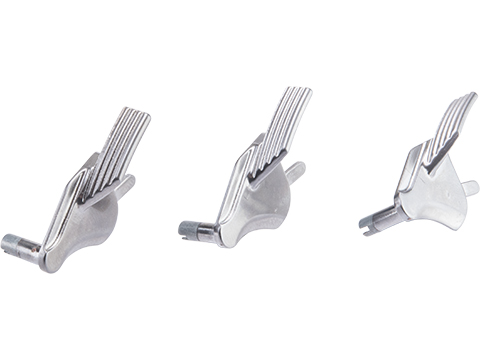 Asend We-Tech Replacement Thumb Safety for KP Series 1911 Gas Blowback Airsoft Pistols (Color: Silver / Right Side)