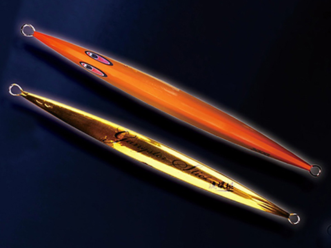 Jigging Master Gangster Jig Tri-Facet Laser / Anodized Electroplated Iron Jig (Model: 400g / Electroplated Orange)