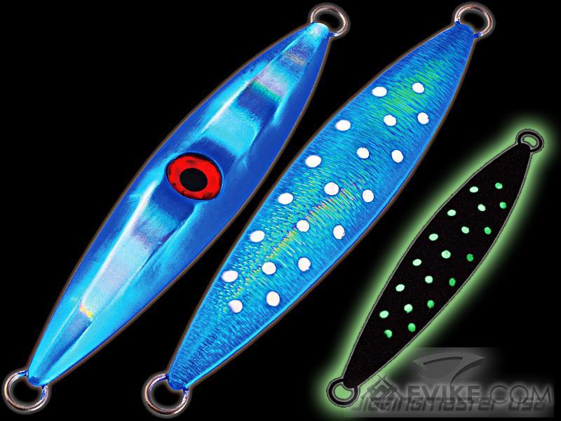 Jigging Master Single-Eyed UFO Iron Slow Fast Jigging Jig (Color: Spotted  Blue / 480g)