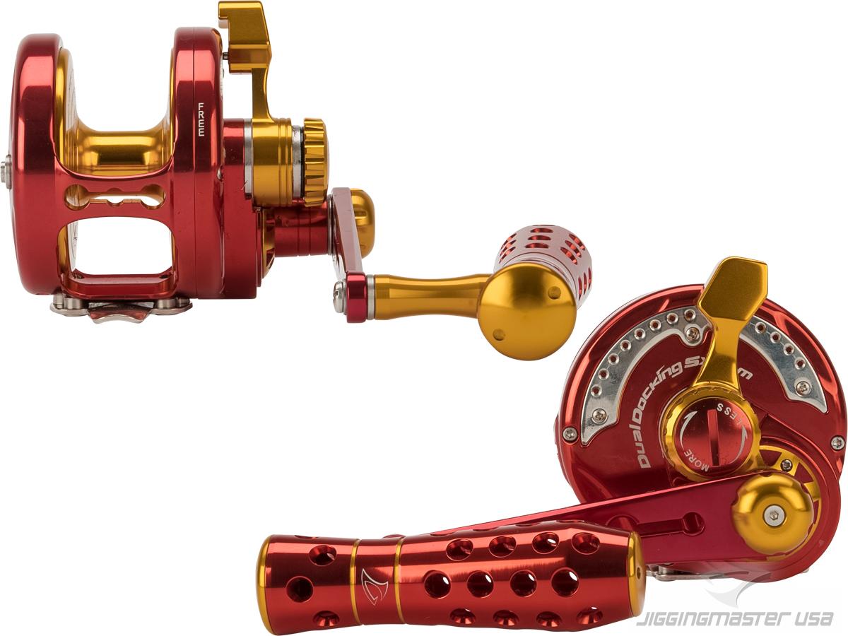 Jigging Master Power Spell Fishing Reel (Color: Red-Gold / PE7 / Right  Hand)