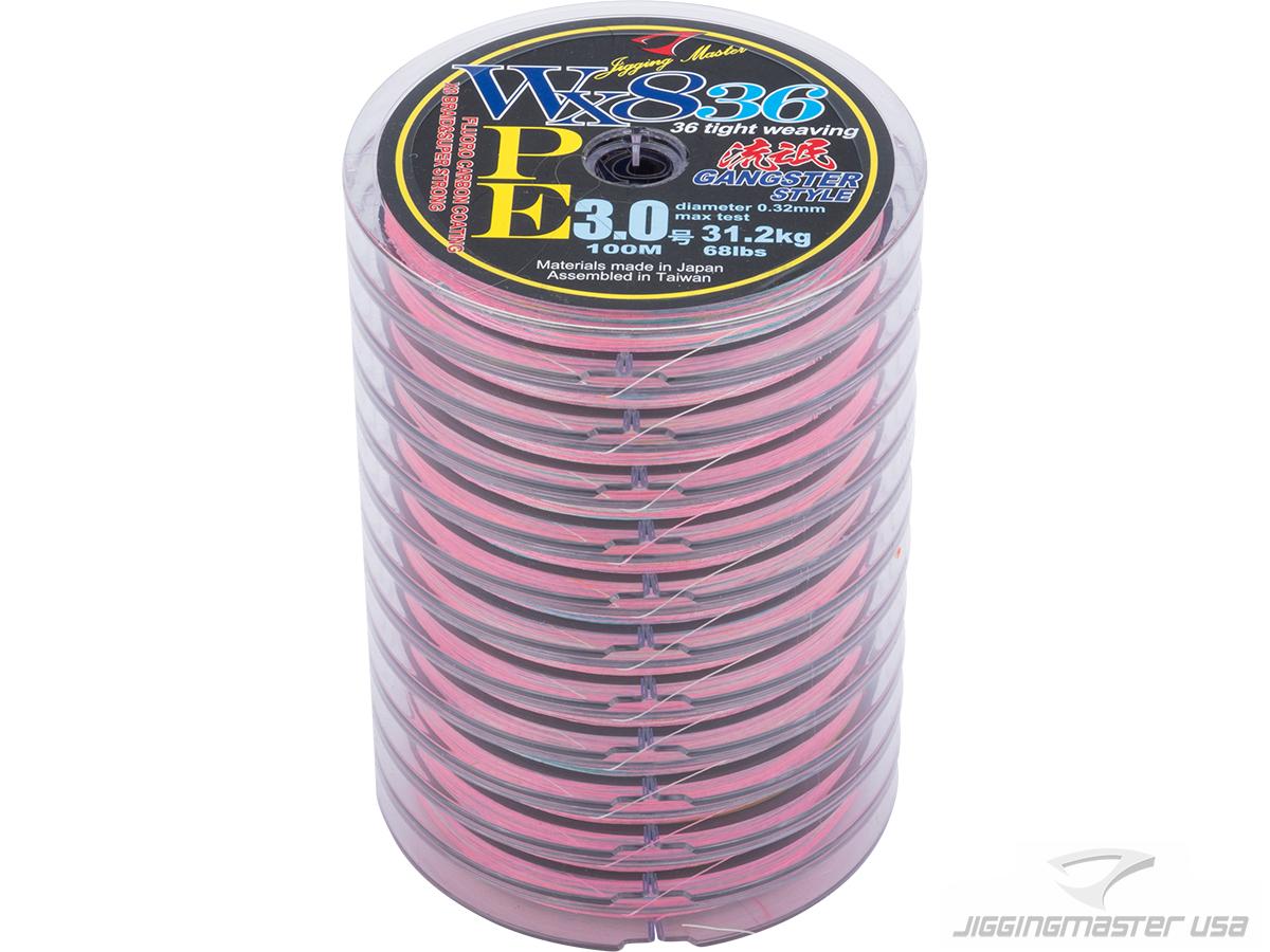 Jigging Master Gangster WX8 36 Knit Tight Weaving PE Braided Line (Size:  #3 68 lbs)
