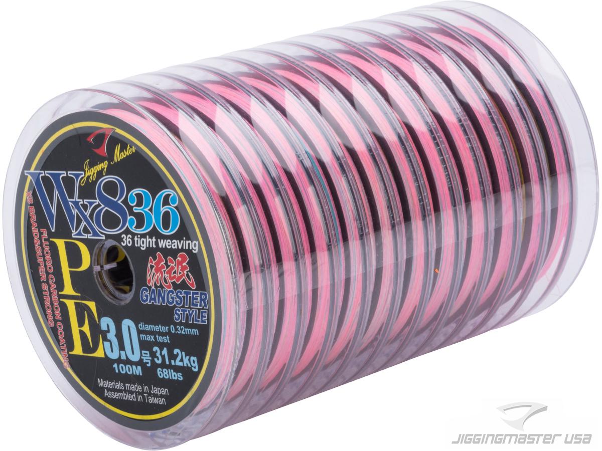 Jigging Master Gangster WX8 36 Knit Tight Weaving PE Braided Line (Size:  #3 68 lbs)