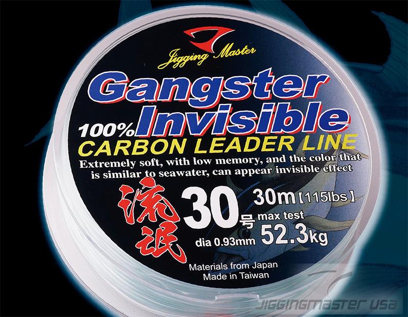 Jigging Master Gangster Invisible Shock Leader Fluorocarbon Jigging Fishing  Line 30M (Test: 40 Lbs)