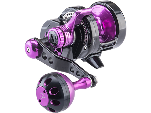 Jigging Master Monster Game High Speed Fishing Reel (Color: Black-Purple / PE4 / Left Hand)