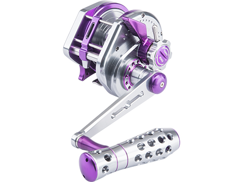 Jigging Master VIP Limited Edition Wiki Violent Slow Lever Wind Fishing Reel w/ Automatic Line Guide (Model: 3000H / Left Hand / Titanium-Purple)