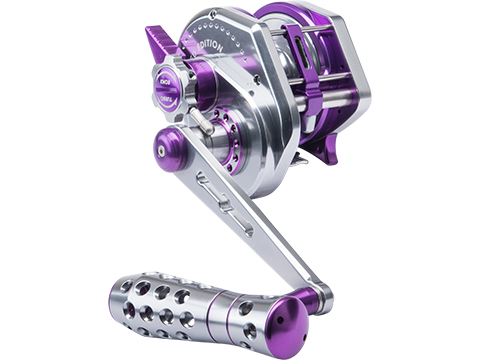 Jigging Master VIP Limited Edition Wiki Violent Slow Lever Wind Fishing Reel w/ Automatic Line Guide (Model: 3000XH / Right Hand / Titanium-Purple)