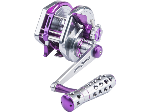 Jigging Master VIP Limited Edition Wiki Violent Slow Lever Wind Fishing Reel w/ Automatic Line Guide (Model: 5000H / Left Hand / Titanium-Purple)