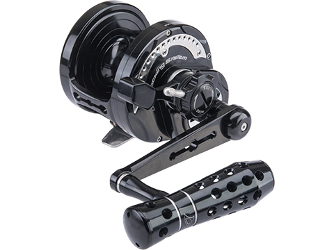 Jigging Master Monster Game High Speed Fishing Reel w/ Turbo Knob (Color: Black / PE8 / Right Hand)