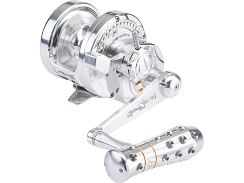 Jigging Master Monster Game High Speed Fishing Reel w/ Turbo Knob (Color: Silver / PE5 / Right Hand)