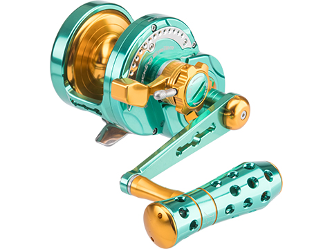 Jigging Master Monster Game High Speed Fishing Reel w/ Turbo Knob (Color:  Green-Gold / PE5 / Right Hand), MORE, Fishing, Reels -  Airsoft  Superstore