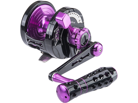 Jigging Master Monster Game High Speed Fishing Reel w/ Turbo Knob (Color: Black-Purple / PE8 / Right Hand)