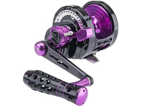Jigging Master Monster Game High Speed Fishing Reel w/ Turbo Knob (Color: Black-Purple / PE8 / Left Hand)