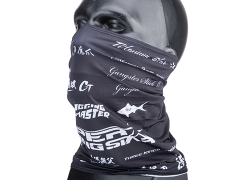 Jigging Master 2021 Multi-Function UV Protection Viscose Fiber Headwear (Color: Black-White)
