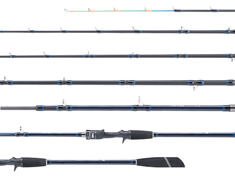 Jigging Master Saber Gangster Fishing Rod (Model: 66B Baitcasting / Blue)