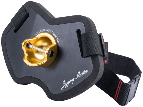 Jigging Master Aluminum Alloy Dual-Use / Dual-Bearing Gimbal Plate for GT & Jigging (Color: Black / Gold)