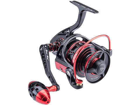 Jigging Master VIP Limited Edition Spinning Fishing Reel (Model: 5000XH - 7000S / Black - Red)