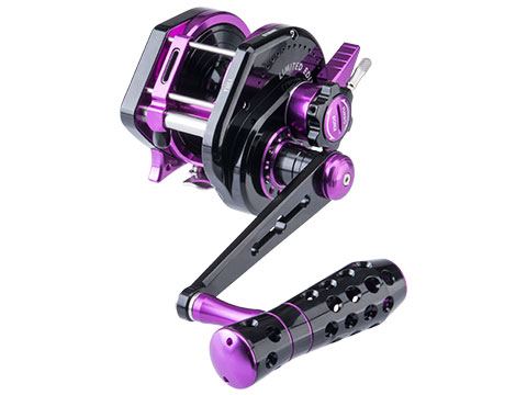 Jigging Master VIP Limited Edition Wiki Violent Slow Lever Wind Fishing Reel w/ Automatic Line Guide (Model: 3000H / Left Hand / Purple)