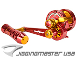 Jigging Master Power Spell Fishing Reel (Color: Red-Gold / PE3 / Right Hand)