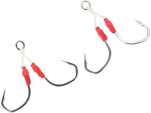 Jigging Master Violent Slow Jigging Hooks - 4 hooks (Size: Medium Tied)