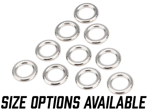 Jigging Maste Stainless Steel Solid Ring (Size: #SS / 120lbs / 10 Pack)