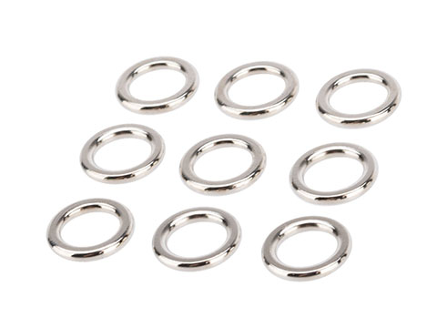 Jigging Master Stainless Steel Solid Ring (Size: #S / 180lbs / 9 Pack)